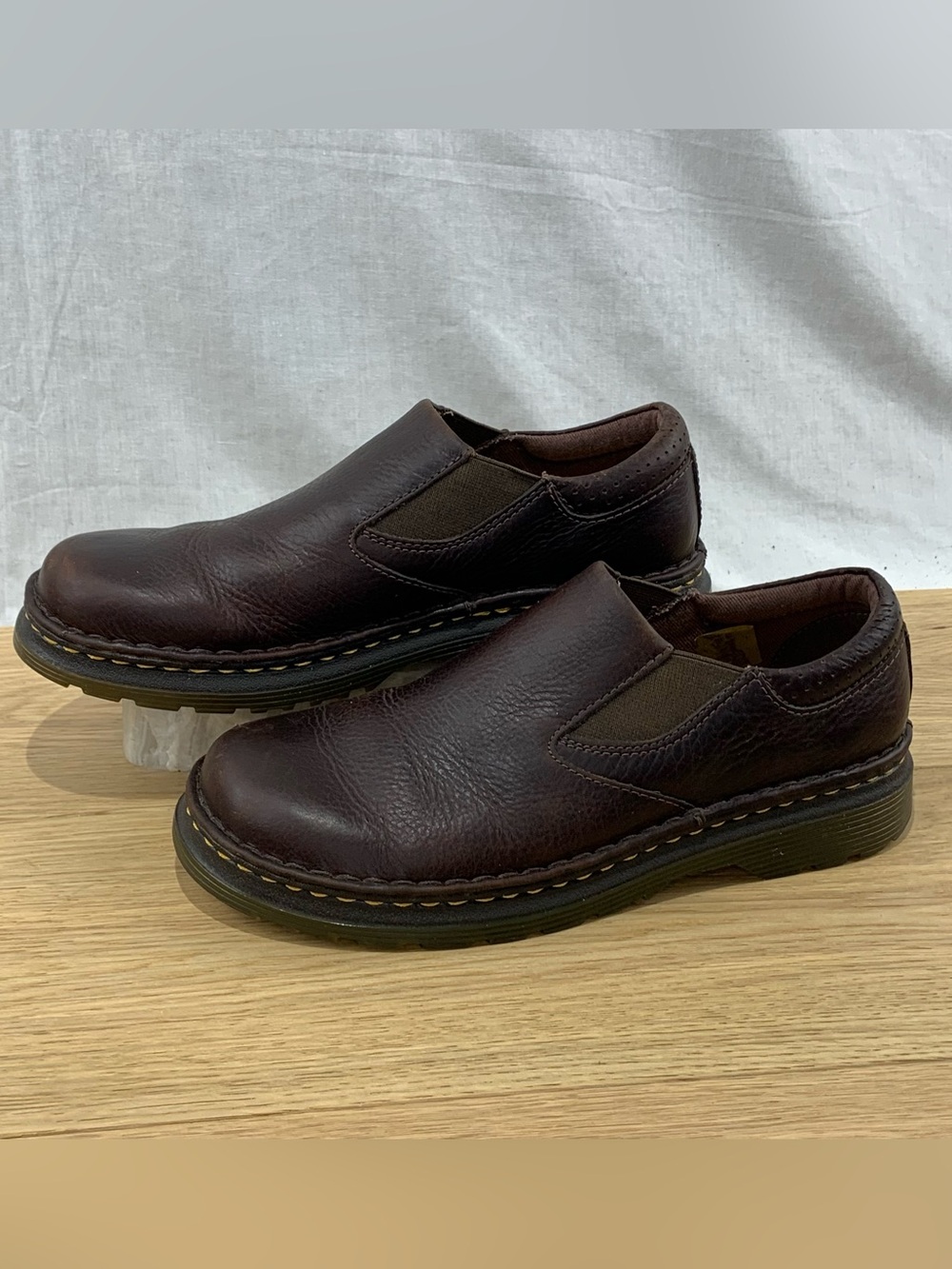 Dr. Martens Orson Men’s Size 9 Brown Leather Slip On Shoes